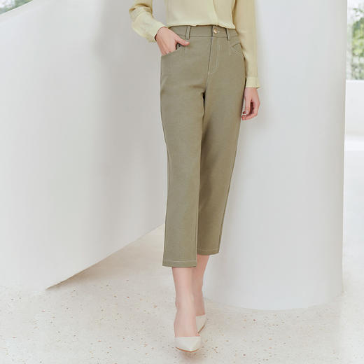【女士九分休闲裤】23年春夏新品女士小直筒裤休闲薄款牛仔裤 商品图1