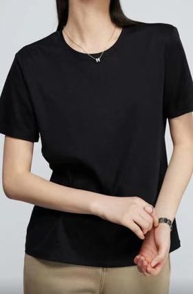 LS竹纤维女士竹感棉简约T恤0202