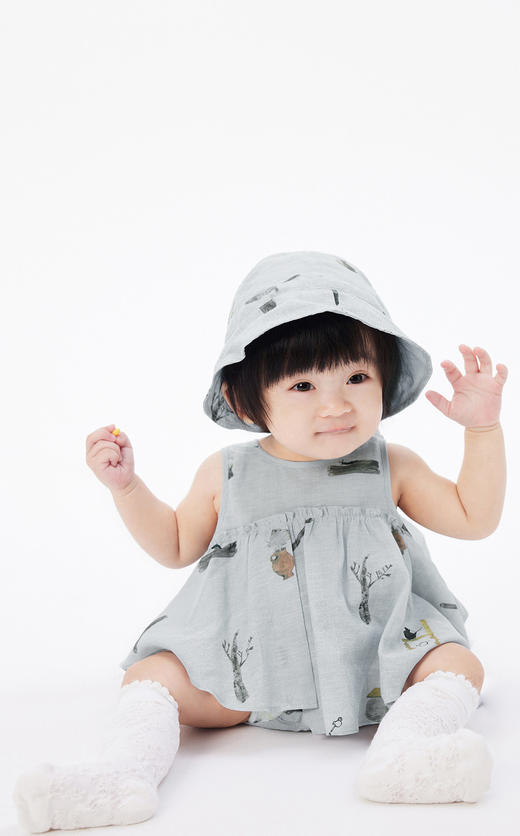 jnby  23年夏款  棉麻手绘连体衣  YN6H21580 商品图3