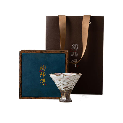 樱花釉何叶杯手工日式志野烧闻香杯茶盏高足个人主人杯品茗杯单杯 商品图4