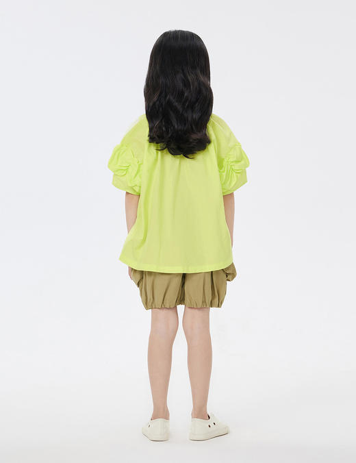 jnby  23年夏款  全棉微皱花苞式短裤  1N6E13700 商品图4