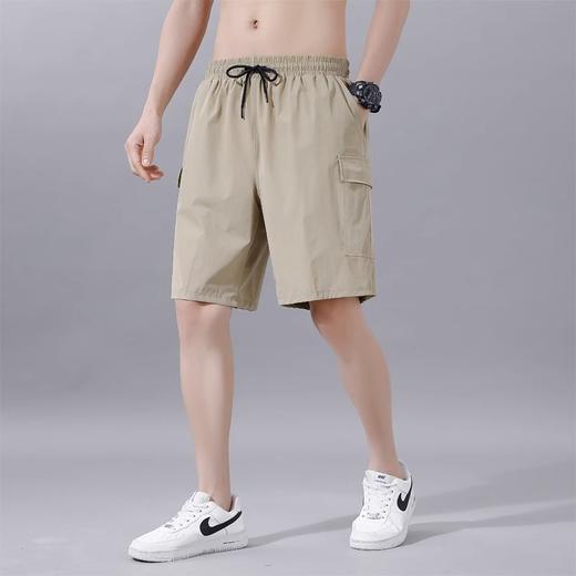 跃牌【跃LEAP-ACTIVE】系列美式潮牌工装休闲工装男夏季薄款冰丝五分裤宽松潮牌百搭多口袋裤352 商品图3