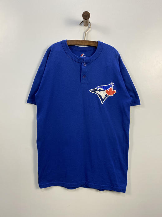 Majestic MLB 美国职业棒球大联盟 排扣 短袖T恤 _SST(M) 商品图1