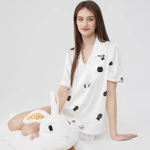 大英博物馆盖亚·安德森猫系列  冰丝短袖睡衣套装家居服 商品图3