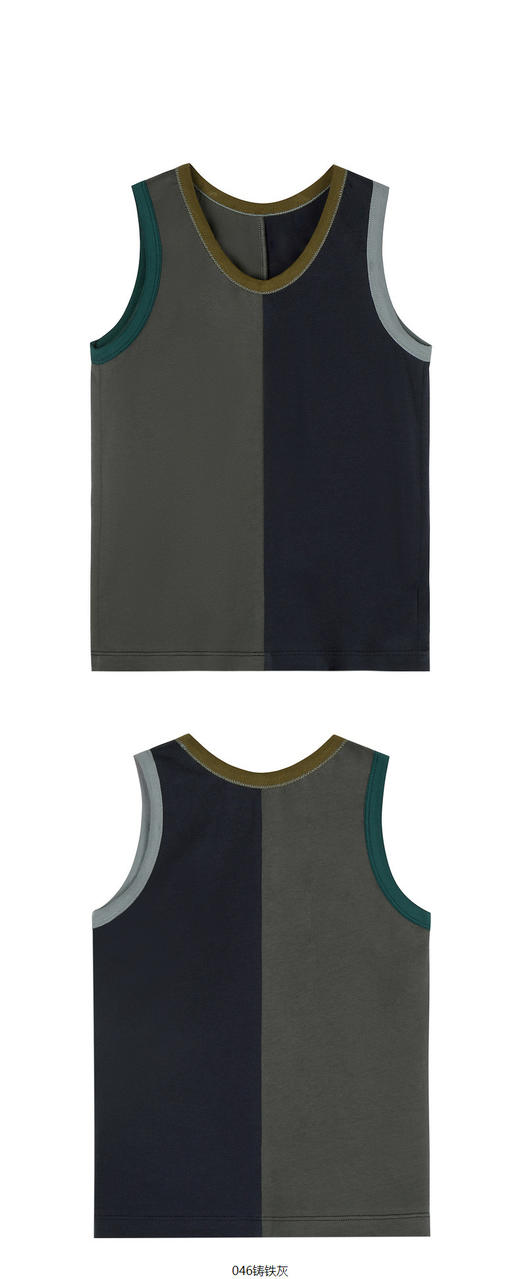 jnby  23年夏款  长绒棉个性撞色背心  1N6012520 商品图9