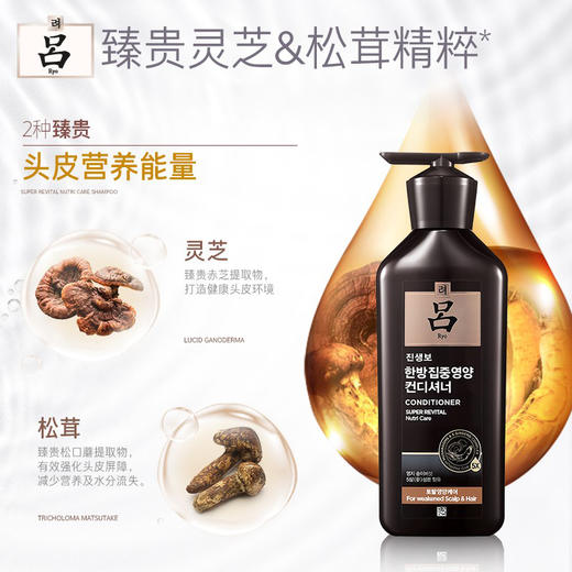 吕Ryo黑吕护发素奢养头皮滋养强韧灵芝松茸护发乳400ml 商品图3