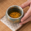 常青釉金银彩杯子总裁杯陶瓷茶杯纯手工日式个人专用主人杯品茗杯 商品缩略图0