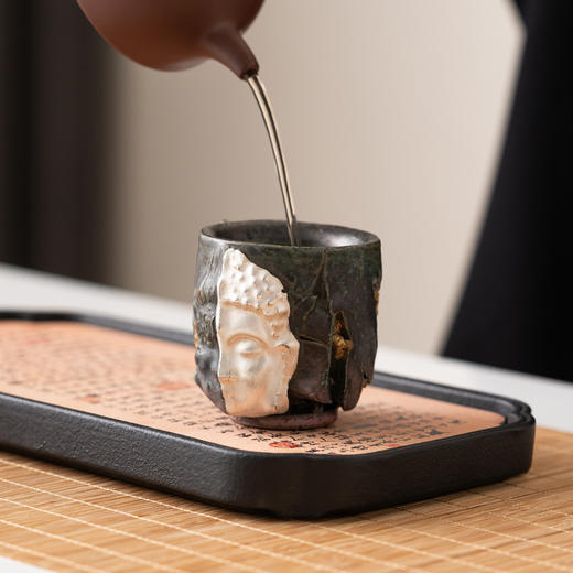 敦煌一念之间主人杯志野烧陶瓷杯子手工文创高档复古茶杯品茗杯 商品图0