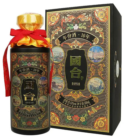 国台（黑金10年）53度500ml单瓶装酒--jmw 商品图0