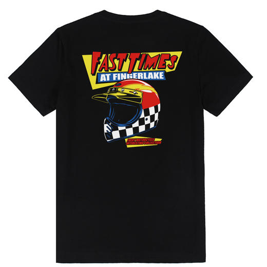 自由基地夏季新款男女通勤美式街头机车摩托车图案印花短袖T恤衫 NMT-1987 商品图3