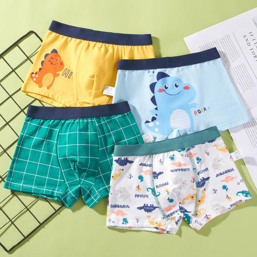 【保护儿童健康成长】儿童内裤采用精梭棉，舒适亲肤，透气性佳，平角设计更贴合身形适合男中小童！ 商品图7