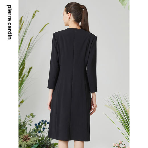皮尔卡丹女装春季新款通勤经典假两件连衣裙P3197E3065B3
 商品图2