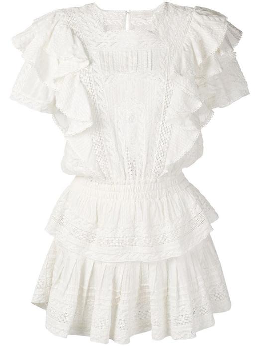 LOVESHACKFANCY - STELLA DRESS - ANTIQUE WHITE - 连身裙 - 白色 商品图0