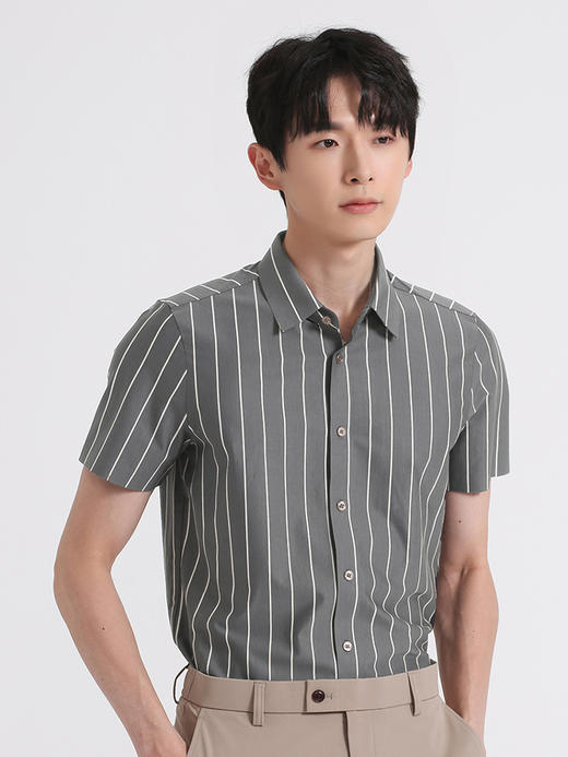 callisto灰色弹力棉衬衫T恤 SSTSS192C 商品图0