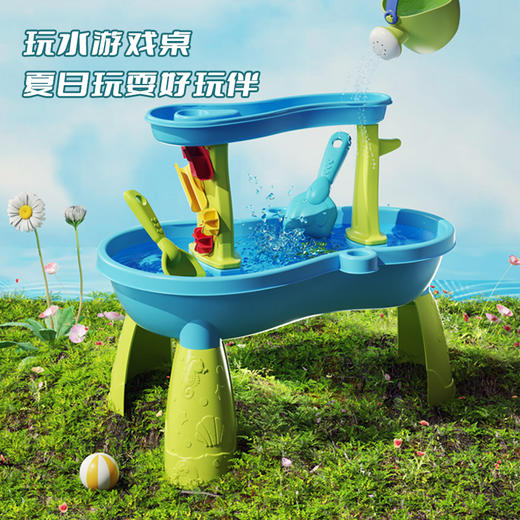 【海边玩耍好玩伴】儿童沙滩桌玩具 创意造型 桌腿可拆卸 收纳便捷 不占地 海边玩沙池子套装 商品图13