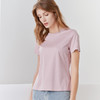 【女士圆领短袖T恤】23年春夏新品女士薄款纯色直筒薄款打底上衣 商品缩略图1