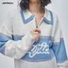 JOYRICH官方女装套头针织羊毛毛衣宽松拼色双面LOGO图案针织衫 商品缩略图4