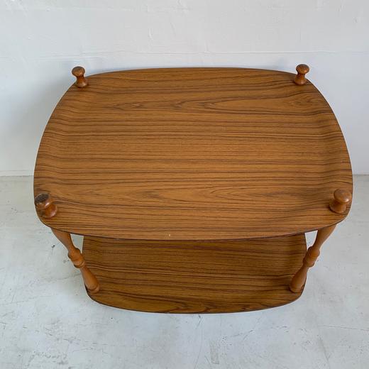 德国1970s托盘茶几 双层木质AU191 商品图2