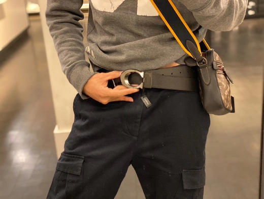 稀有款！Coach C字头双面男士宽版皮带38mm 商品图5