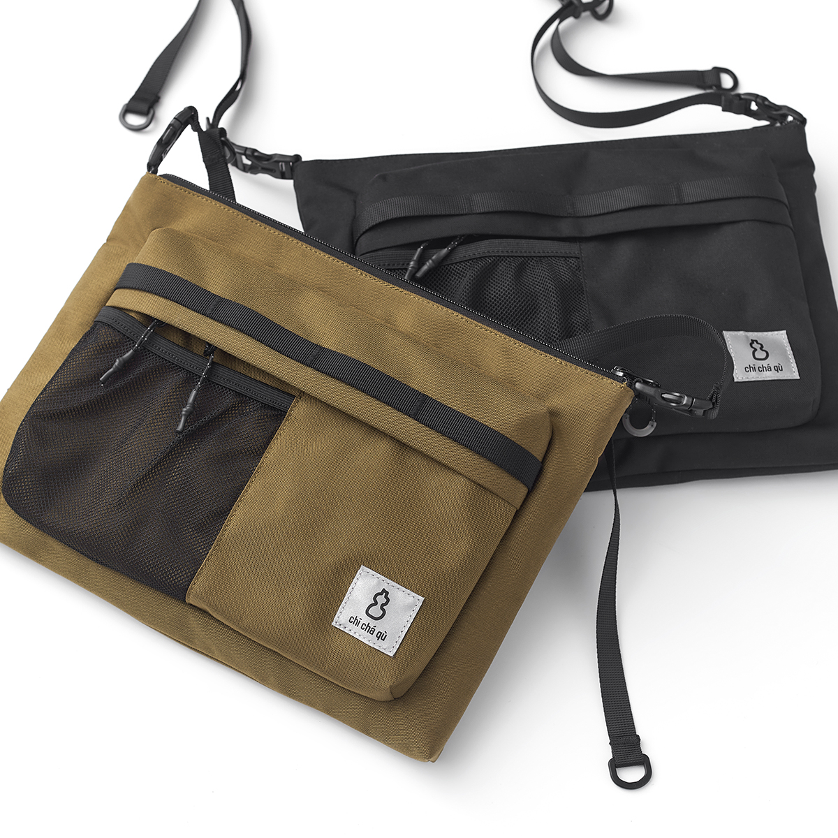 吃茶去chichaqu户外运动轻量多袋斜挎单肩包CORDURA山系骑行