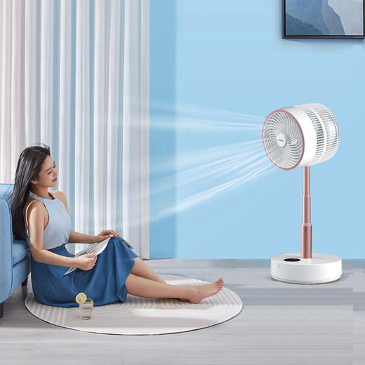 【家用电器】-空气对流风扇可伸缩遥控款家用摇头 商品图3