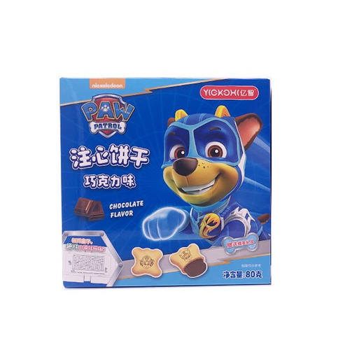 亿智小狗汪汪队注心饼干巧克力味80g 商品图0
