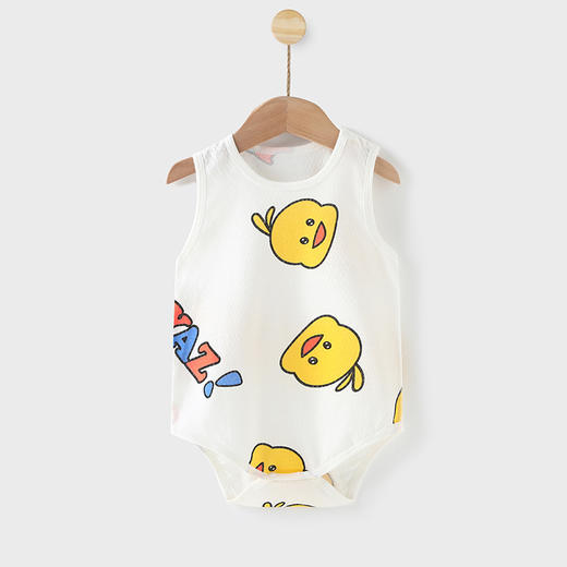 【捡漏价49元/4件】婴儿夏季A类纯棉，无袖三角包屁衣，无荧光剂，清爽不闷汗，新生儿，网眼透气，哈衣宝宝爬服连体衣 商品图14