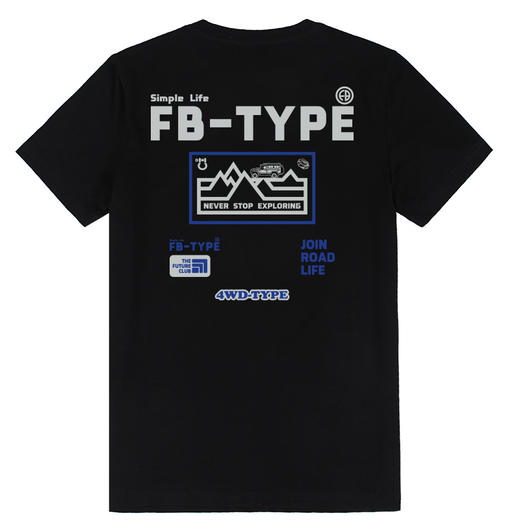 自由基地2023夏季新款山系露营越野个性创意设计系列印花短袖T恤 NMT-2001 商品图2