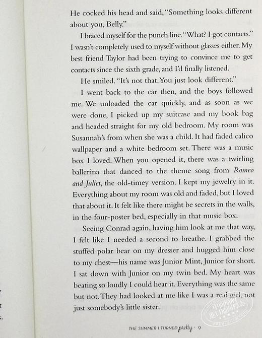 【中商原版】我变漂亮的那个夏天 我变漂亮的那个夏天系列1 英文原版 SUMMER I TURNED PRETTY Jenny Han 商品图7