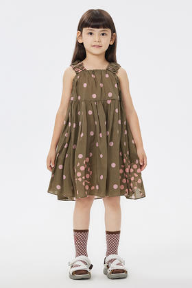 jnby  23年夏款  长绒棉府绸吊带连衣裙  1N6G14330