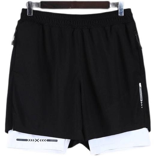 跃牌【跃LEAP-ACTIVE】系列假两件夏季新款美式篮球短裤男训练健身运动跑步透气中裤四五分裤283 商品图4