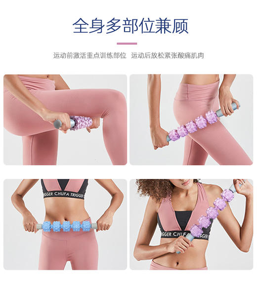 梵茂 泡沫轴 肌肉放松滚轴瑜伽初学者狼牙棒按摩滚轮 商品图3