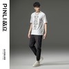 PINLI品立夏季新款纯棉烫钻休闲体恤小熊圆领短袖T恤男装潮牌上衣D212711393 商品缩略图1