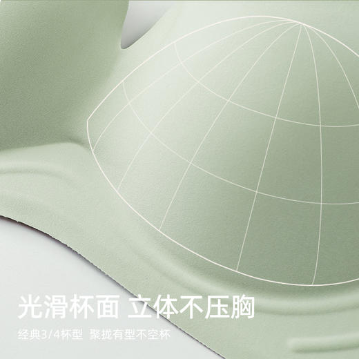 夏季新款元气小花瓣无痕聚拢文胸无钢圈软支撑文胸YXTW06 商品图5