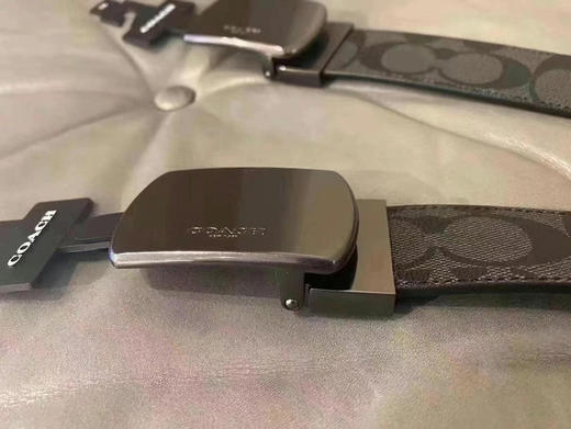 🆕🇺🇸Coach男款腰带38mm 宽版方扣 长度可裁剪 商品图2
