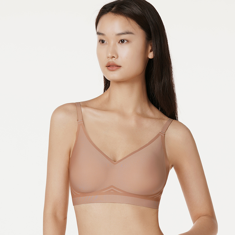 都市丽人内衣中厚泳布三排扣无钢圈3/4杯VBRALB26P4