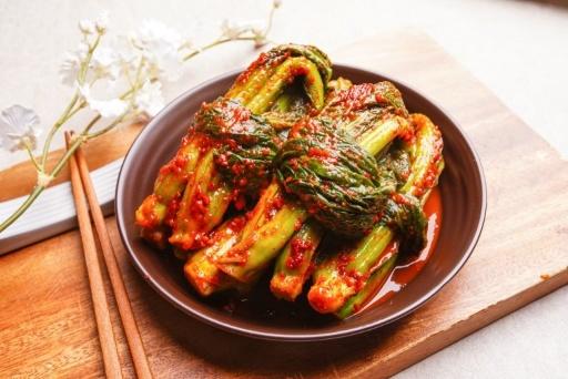 韩国料理 芥菜泡菜1kg 밥찬 갓김치1kg 商品图1