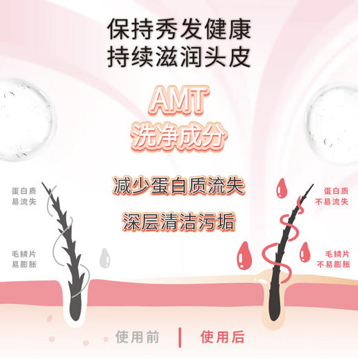 惠润（SUPER MiLD）洗发水原装进口鲜花香氛洗发露600ml无硅油修护洗发乳蓬松洗头膏 商品图3