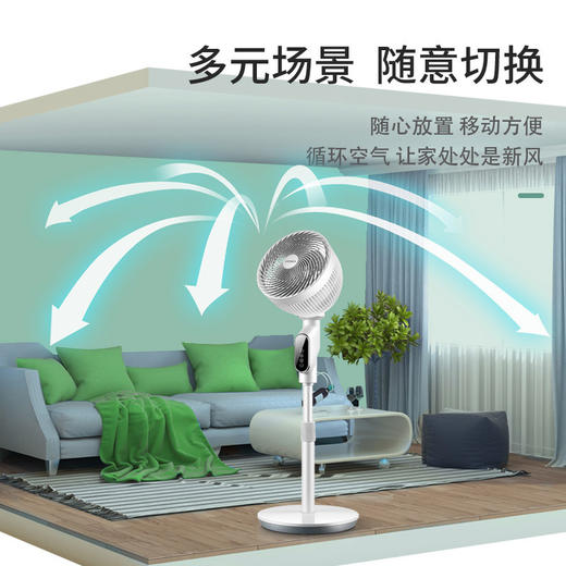 【家用电器】-空气循环扇电风扇家用落地扇静音遥控 商品图1