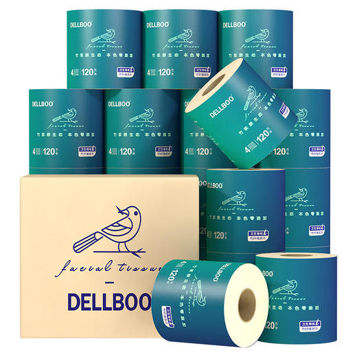 良布（DELLBOO）良布竹语系列有芯有膜卷纸120g（20卷/箱）LNJ120A20 商品图1