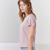 【女士圆领短袖T恤】23年春夏新品女士薄款纯色直筒薄款打底上衣 商品缩略图2