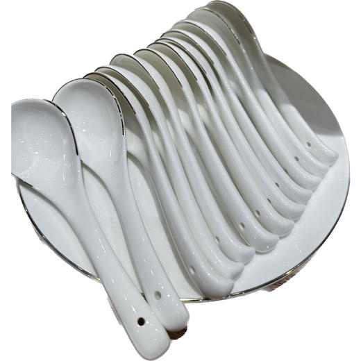 品物攸宜锦绣江南手工浮雕描金12人用42头骨瓷餐具 商品图3