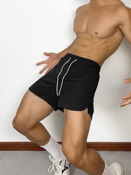 跃牌【跃LEAP-ACTIVE】系列夏季梭织运动裤男款透气简约健身速干宽松训练跑步训练短裤潮265 商品图1