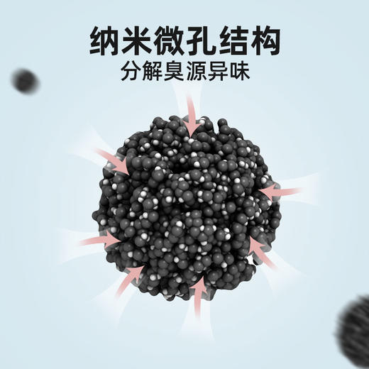 猫砂除臭珠瓶装 活性炭高吸附 猫砂伴侣去味除臭抑菌 商品图4