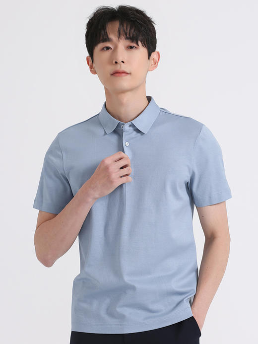 callisto浅蓝色丝绵T恤 SSTSS159C 商品图0
