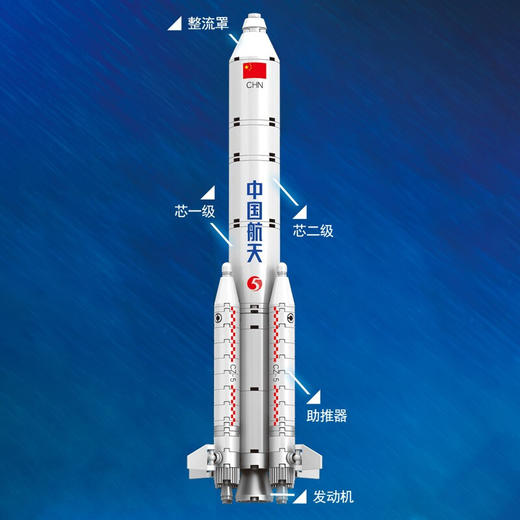奥迪双钻维思积木-长征五号（CZ-5）运载火箭HA389079 商品图6