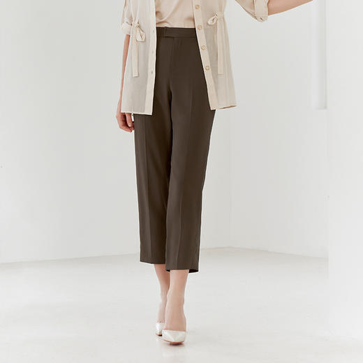 【女士九分裤】23年春夏新品女士薄款休闲九分裤薄款小直筒裤子 商品图1