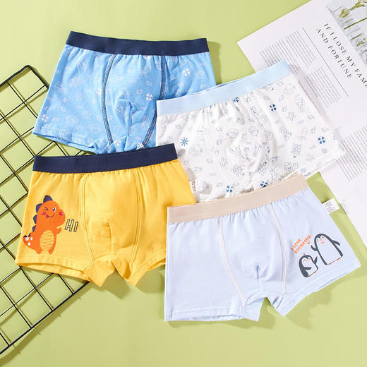 【保护儿童健康成长】儿童内裤采用精梭棉，舒适亲肤，透气性佳，平角设计更贴合身形适合男中小童！ 商品图9