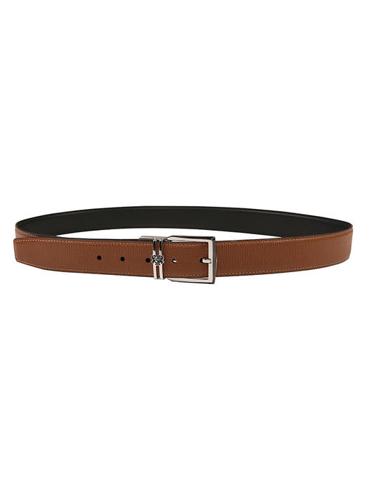 callisto咖色牛皮革皮带 SSBLF016C 商品图3