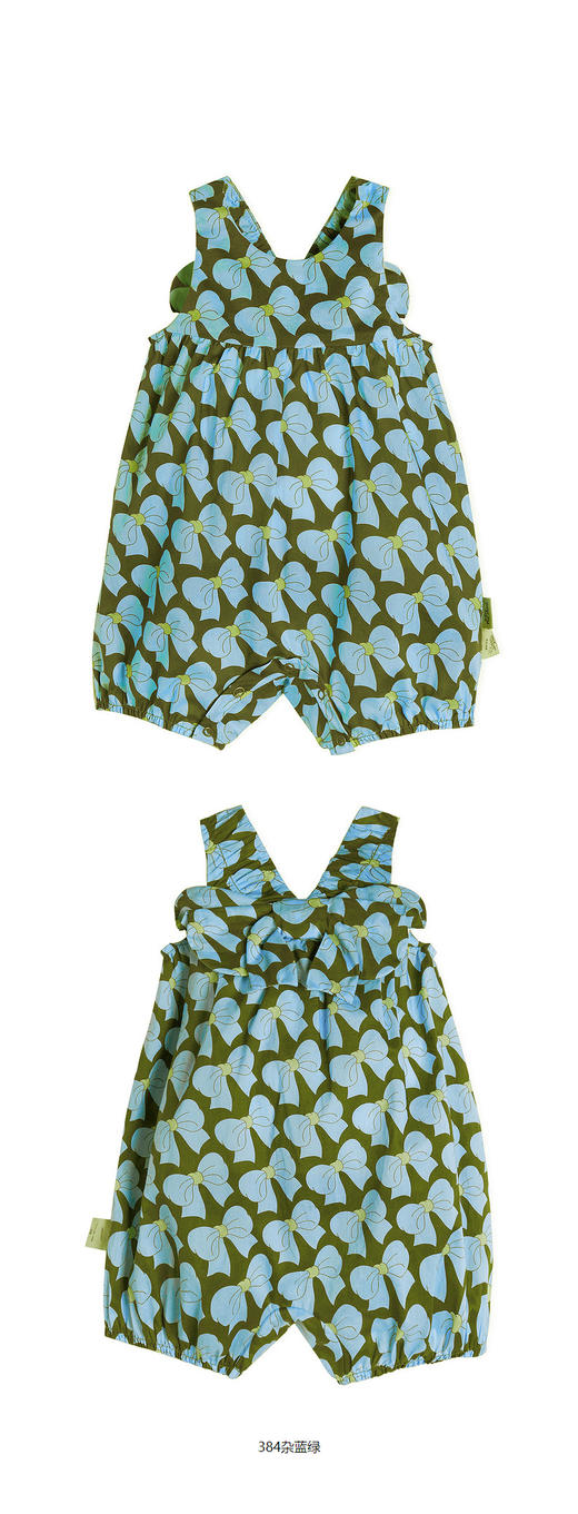 jnby 23年夏款  长绒棉蝴蝶结外出连体衣  YN6F12100 商品图7